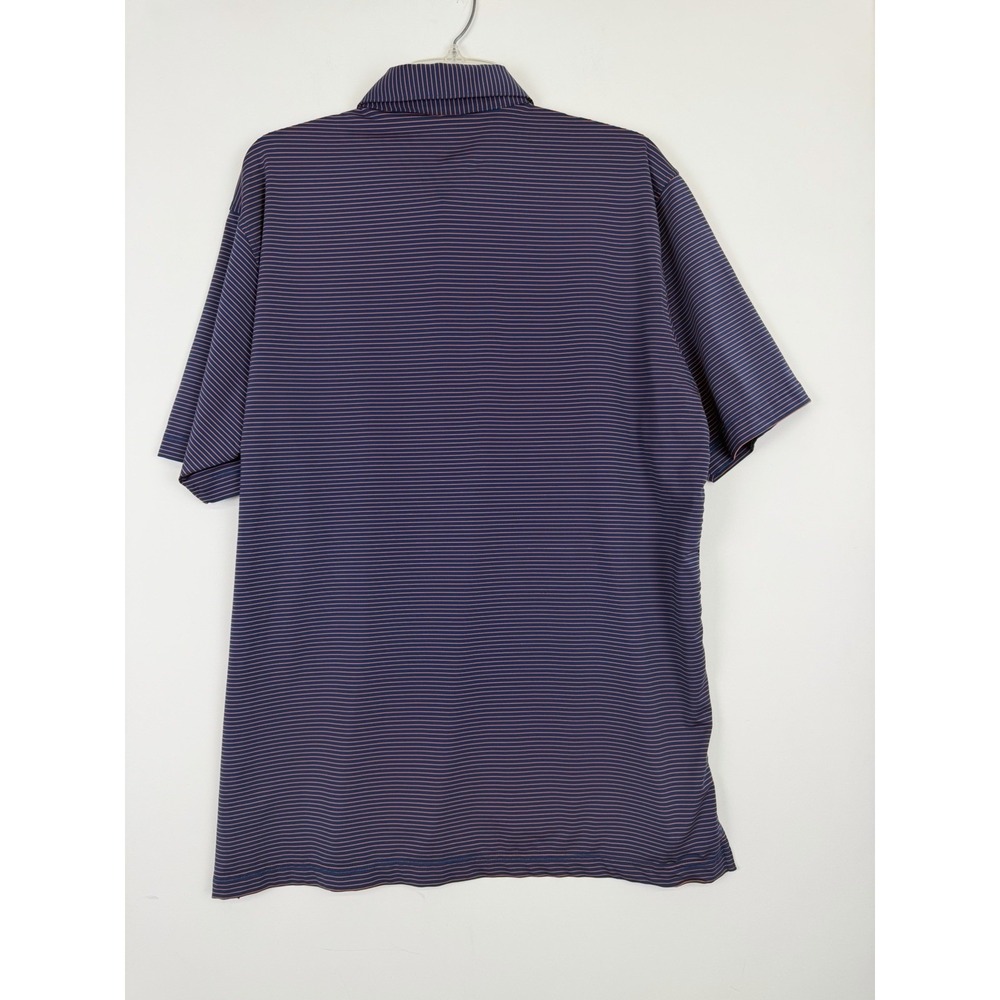 turtleson mens‎ polo short sleeve XL Navy With Orange stripes - Picture 8 of 8
